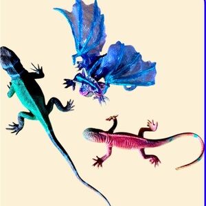 Cloud dragon and lizards